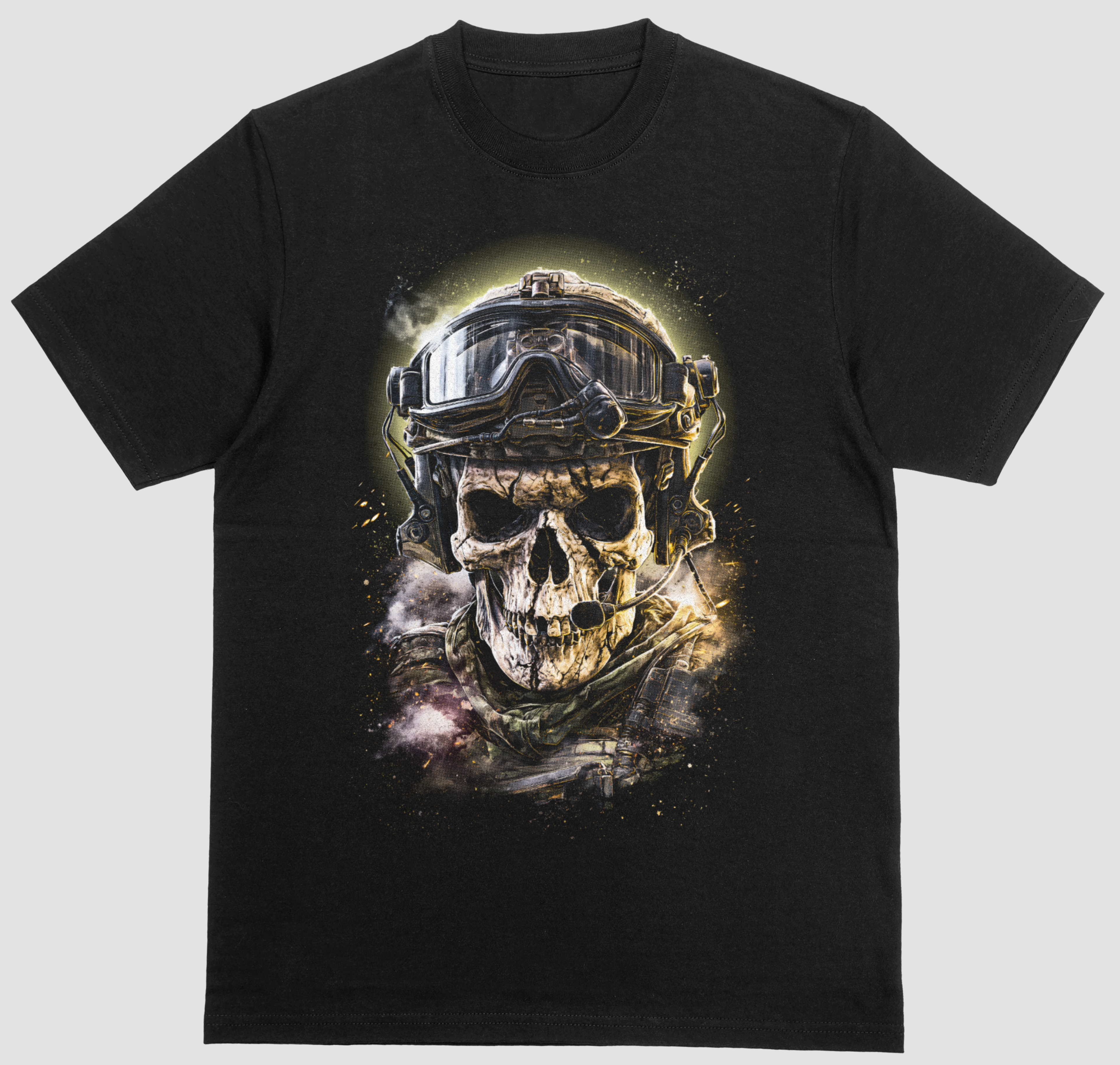 Skull Operator Graphic Short Sleeve Tee
