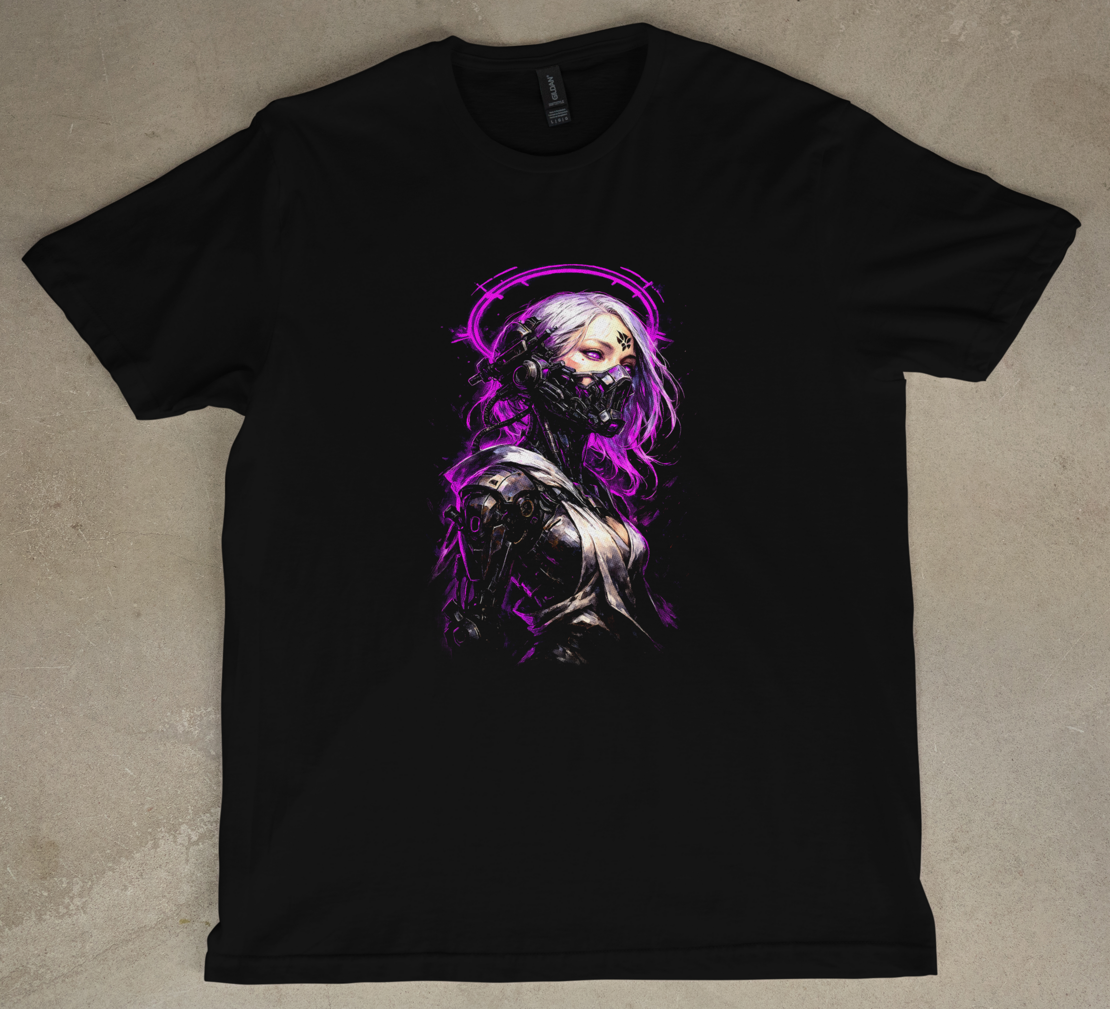Angelic Cyborg Graphic Short Sleeve Tee