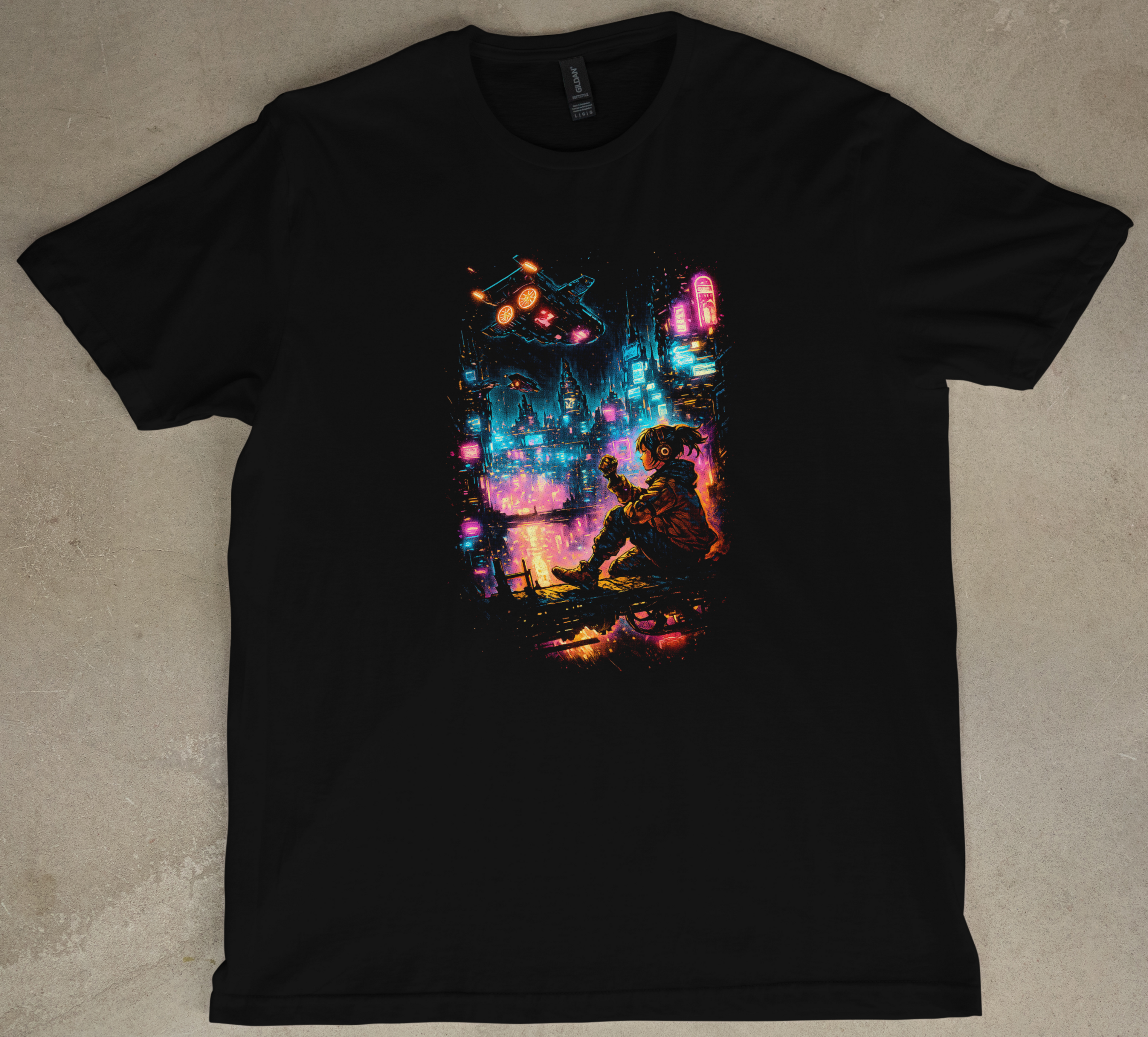 Night Blues Graphic Short Sleeve Tee