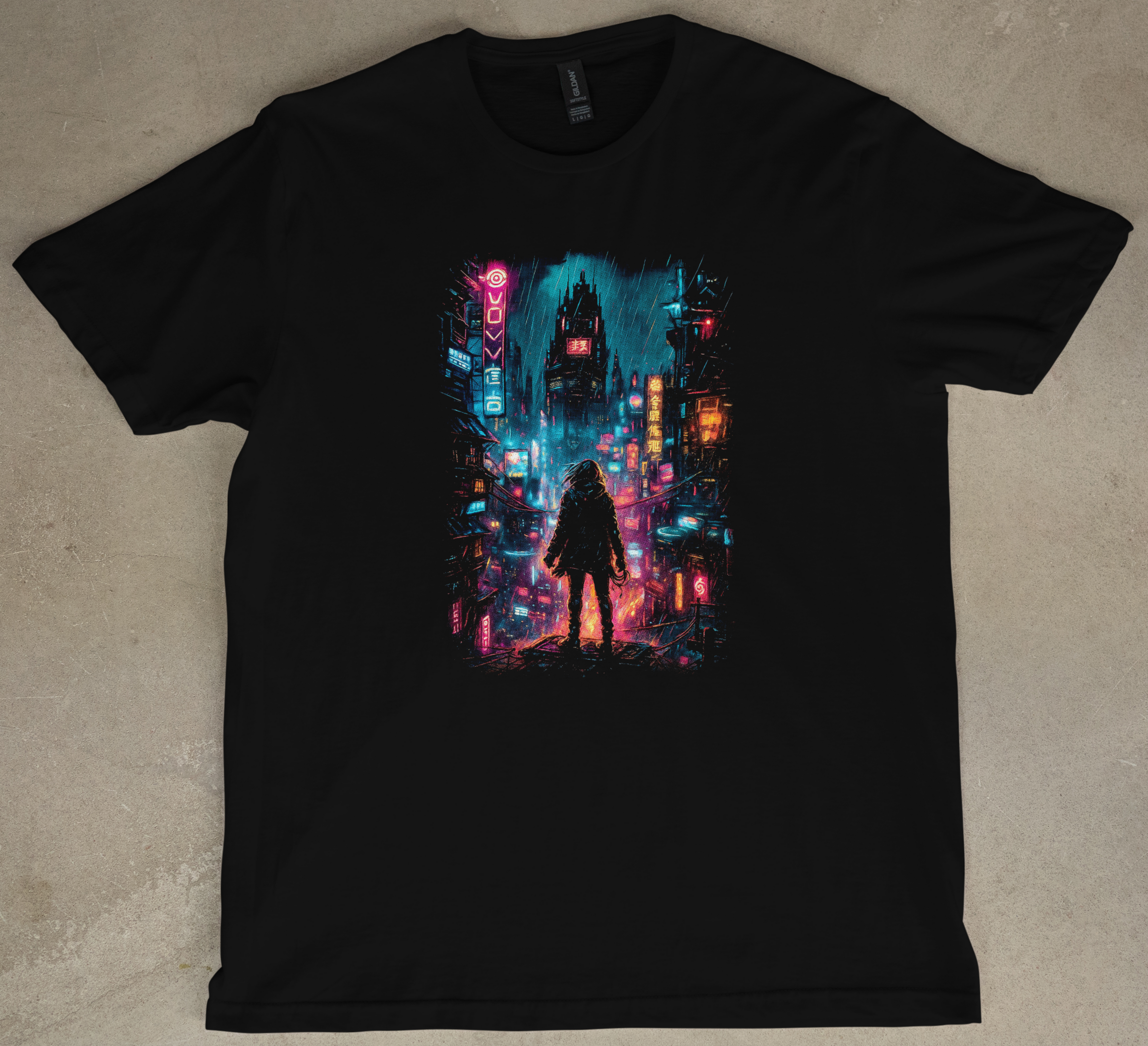 Rainy Night Graphic Short Sleeve Tee