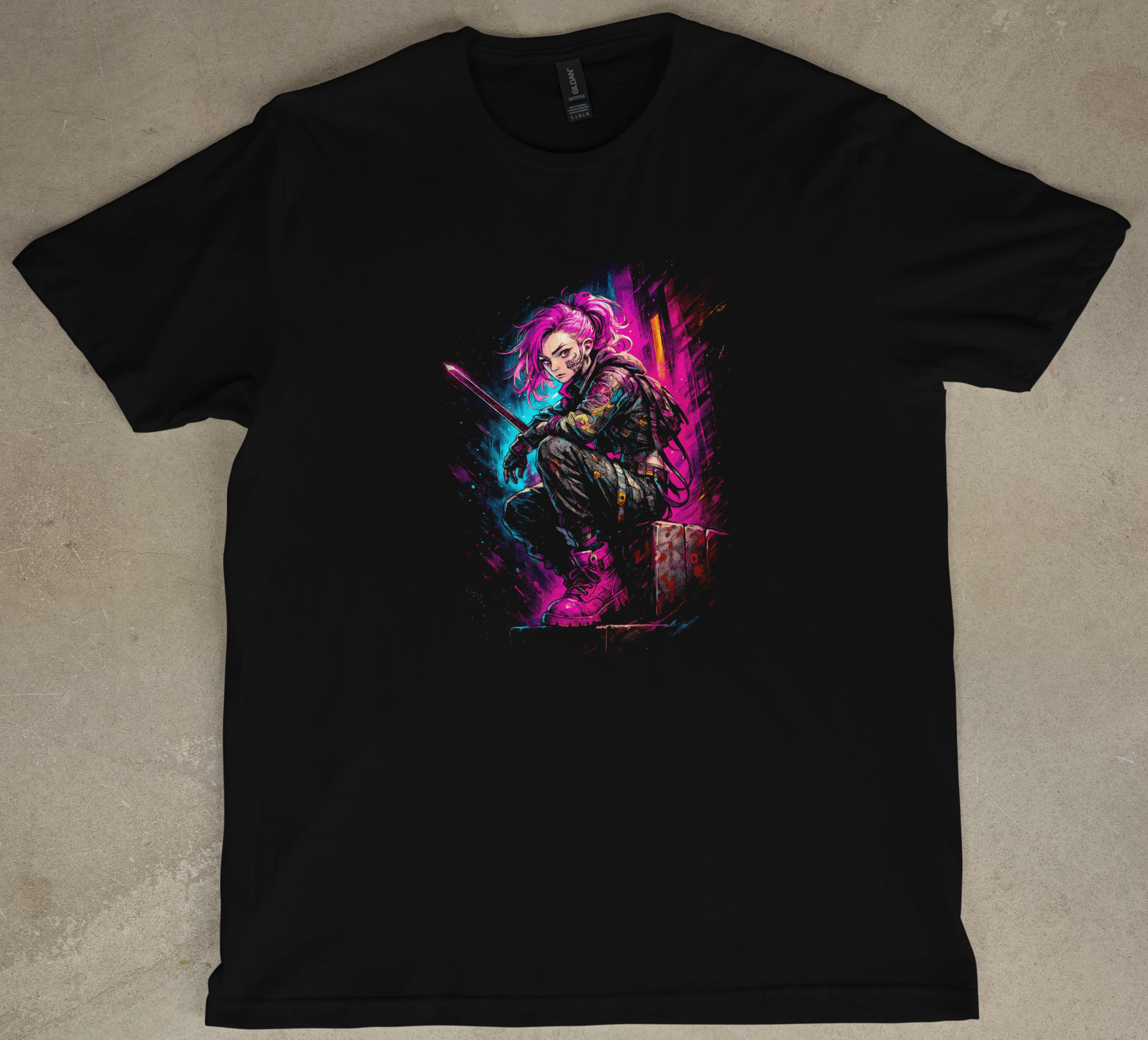 Blossom Swordsman Graphic Short Sleeve Tee