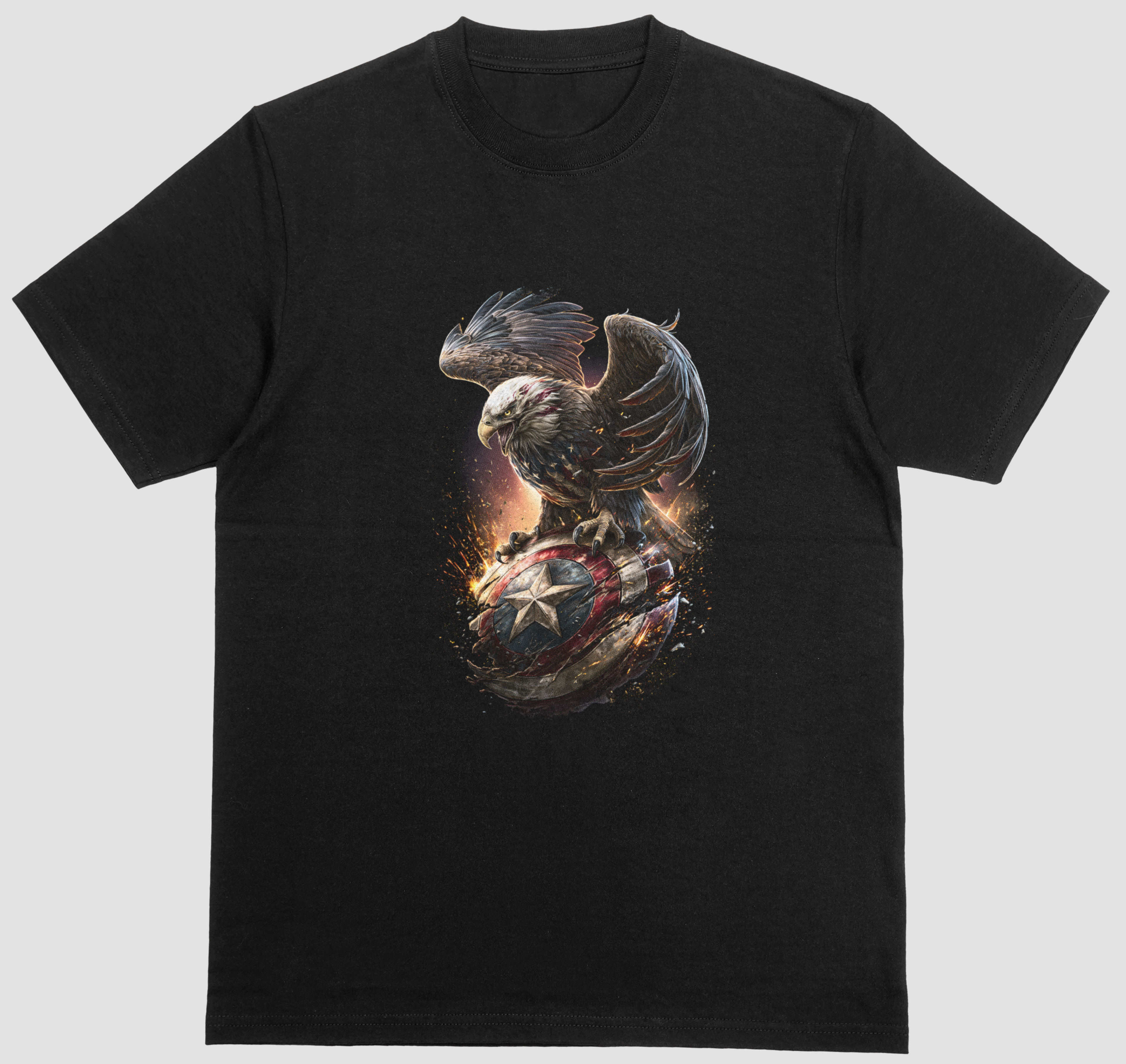 Eagle And Shield Graphic Short Sleeve Tee