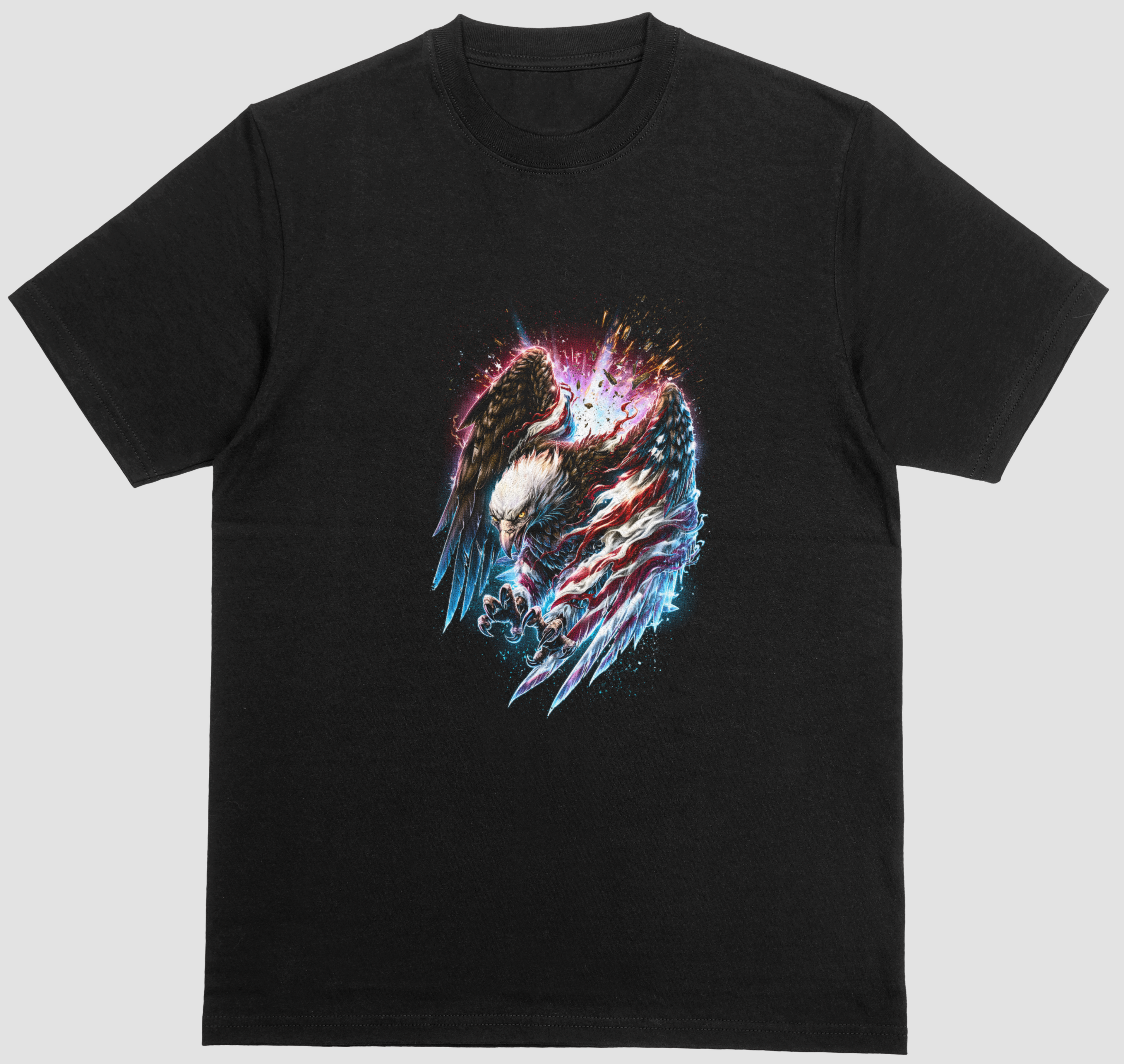 Eagle Flag Graphic Short Sleeve Tee