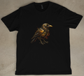 Mechanical Black Bird Graphic Short Sleeve Tee