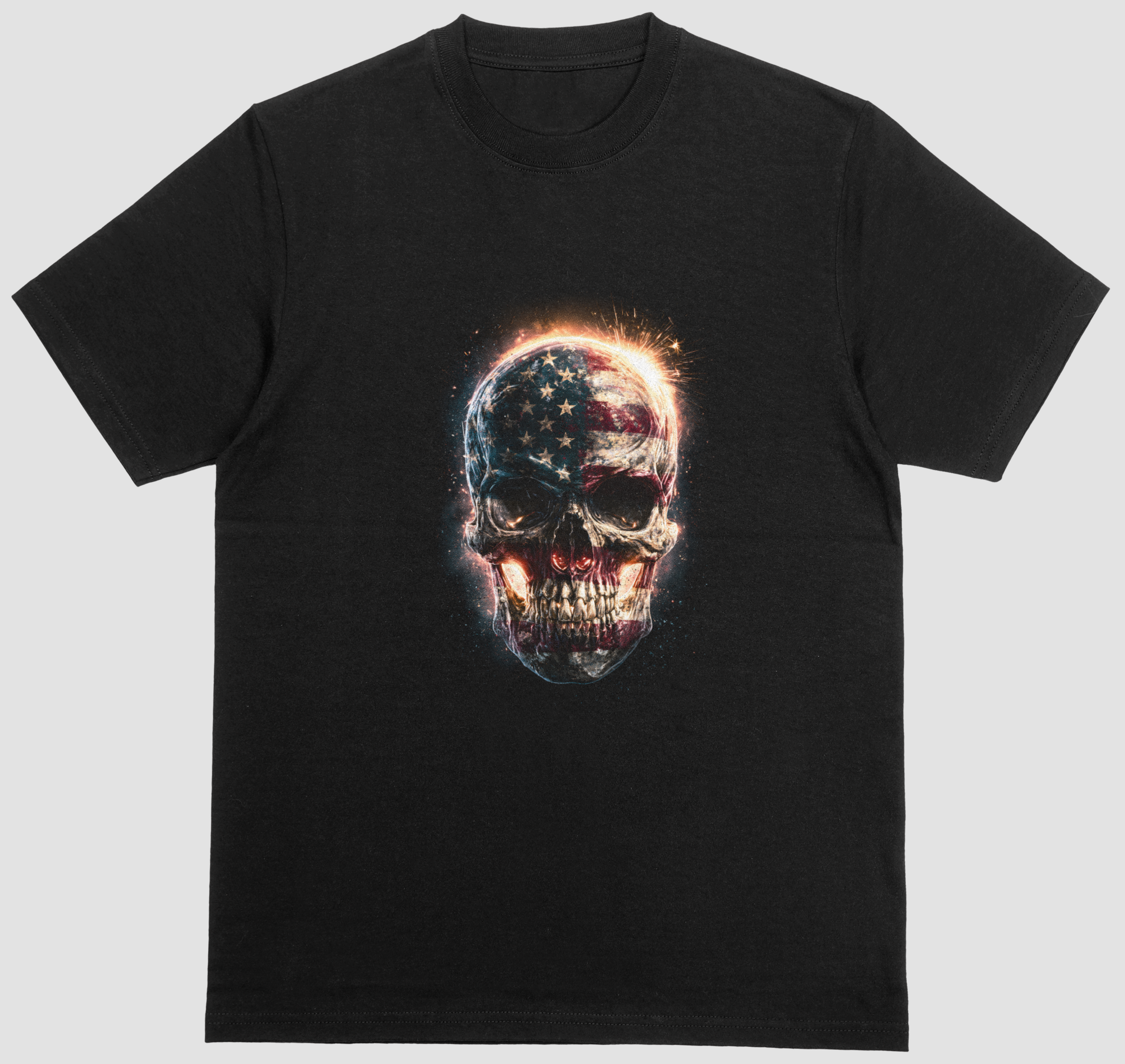 Skull Flag Graphic Short Sleeve Tee